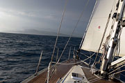 Bavaria 43, возвращаемся в Бар из-за сломанной лебедки закрутки грота