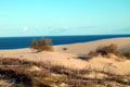 Удивительно смотрятся барханы песка дюн на фоне холодного Балтийского моря.